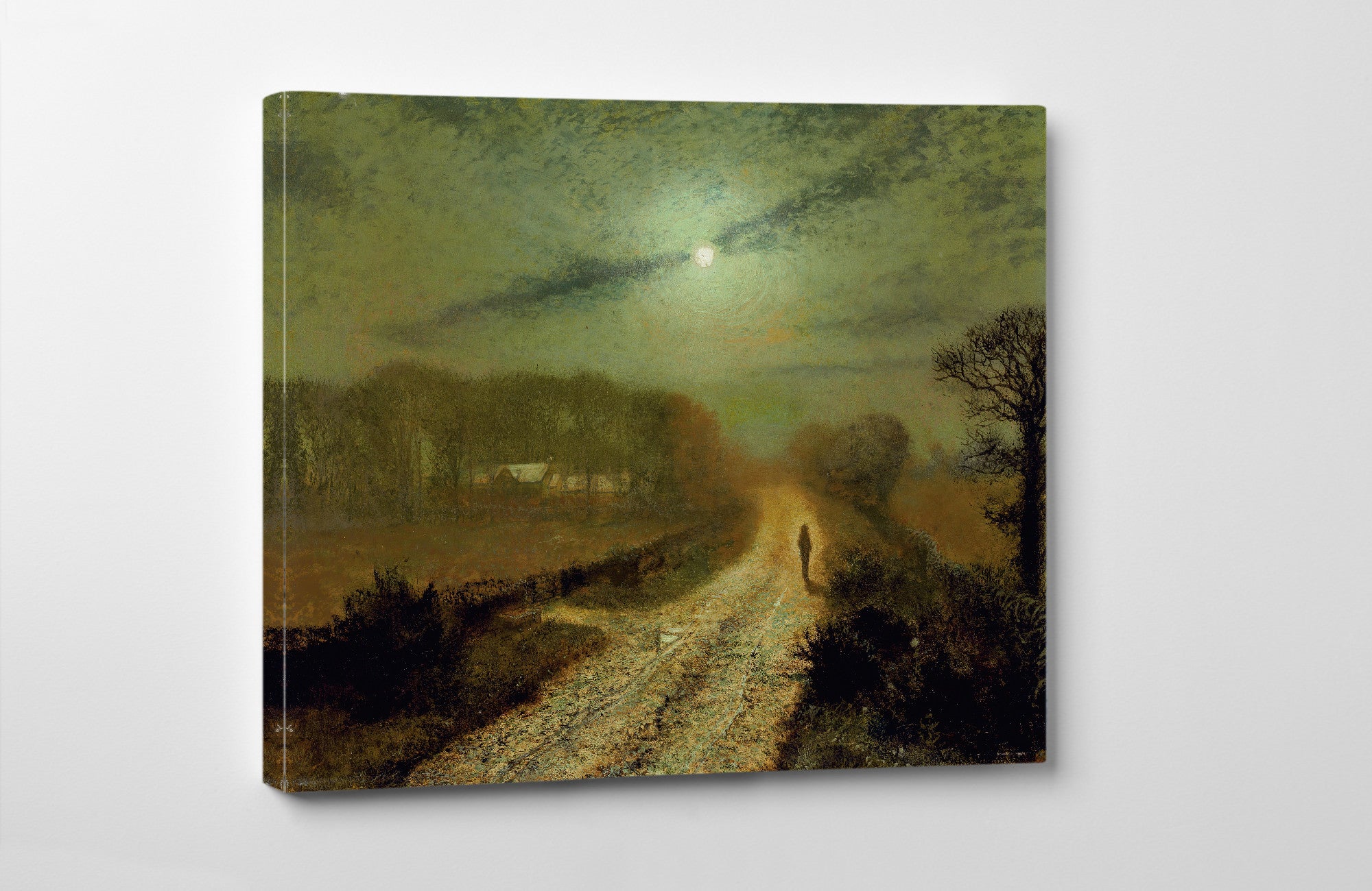 John Atkinson Grimshaw Print: A moonlit landscape