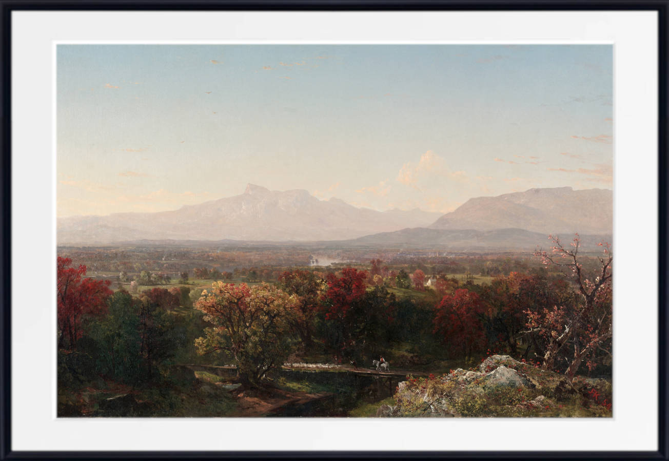 John Frederick Kensett Print, An October Day in the White Mountains (1854)