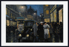 Paul Gustav Fischer Fine Art Print, An evening stroll on the boulevard, Copenhagen
