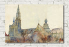 Cass Gilbert Print, Antwerp Cathedral (1899)