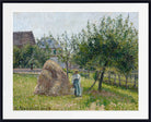 Camille Pissarro Print, Apple Trees in Eragny, Sunny Morning