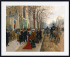 Jean Béraud Print, After the Service at the Church of the Holy Trinity, Christmas (1890)