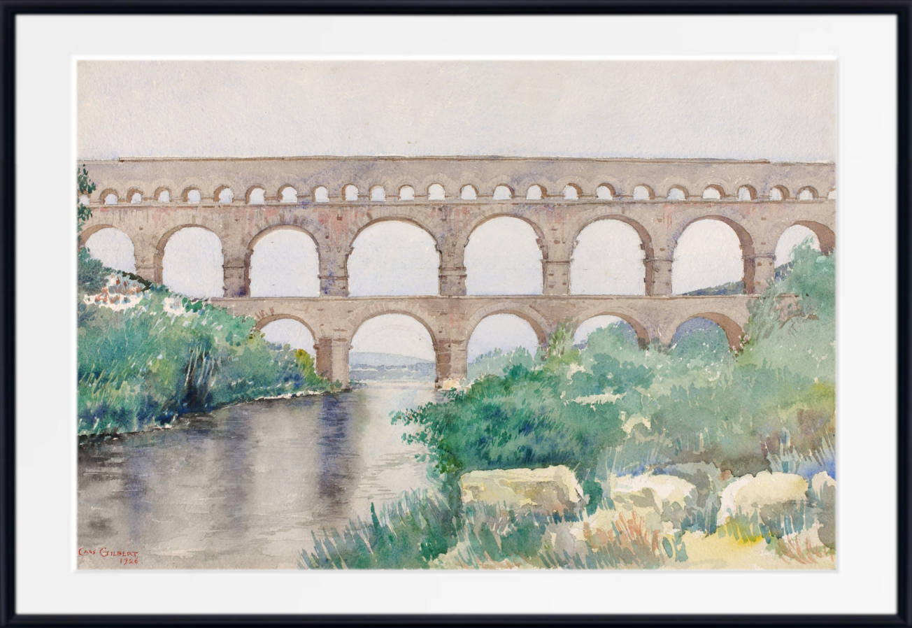 Cass Gilbert Print, Aqueduct