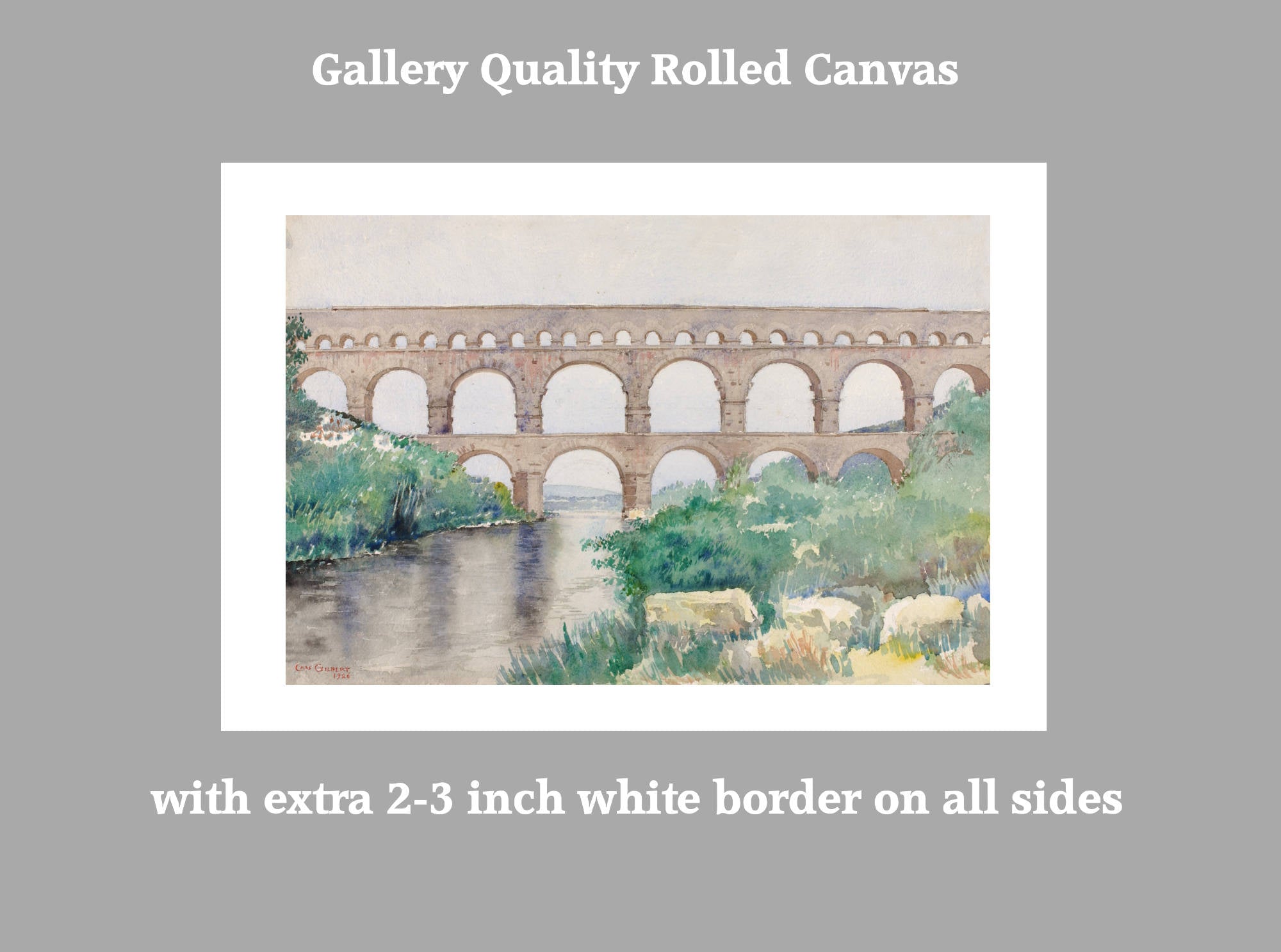 Cass Gilbert Print, Aqueduct