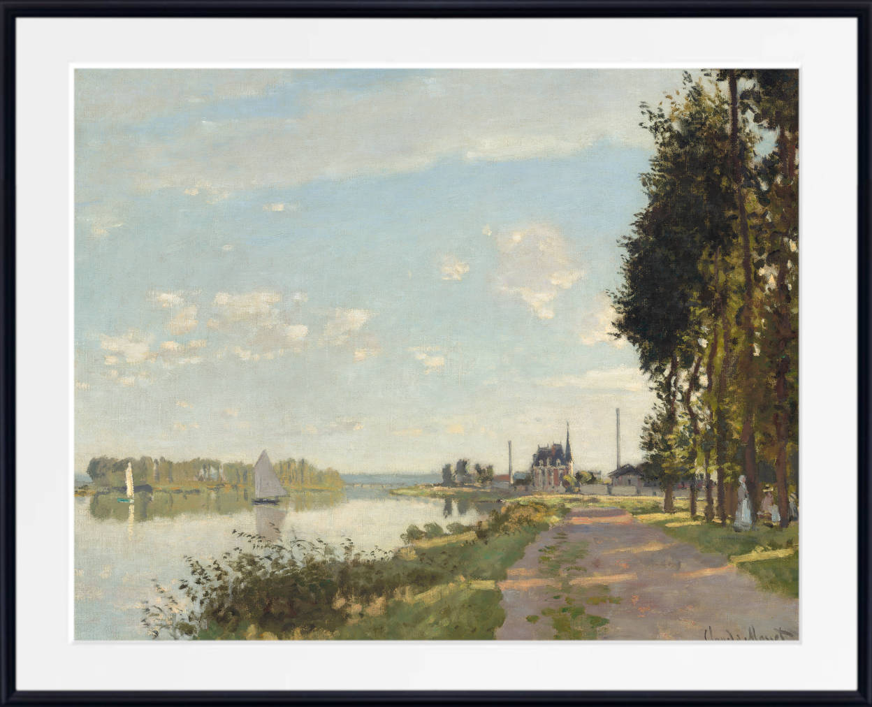 Claude Monet Fine Art Print, Argenteuil River Seine