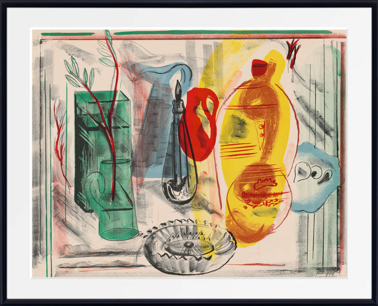 Frances Hodgkins Modernist Print, Arrangement of jugs (1938)