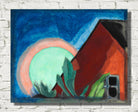 Oscar Bluemner Print, Asleep (Vernal Moon)