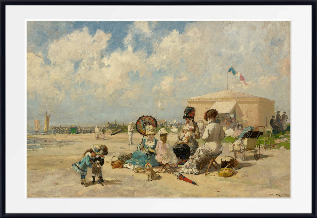 Luigi Loir Fine Art Print: At The Seashore