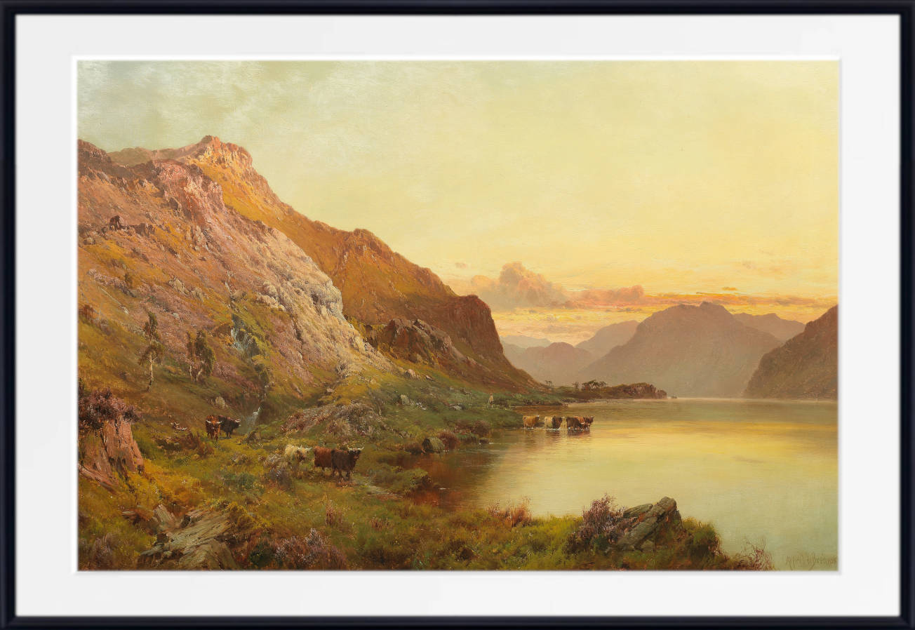 Alfred de Bréanski Print, At the foot of Ben Nevis