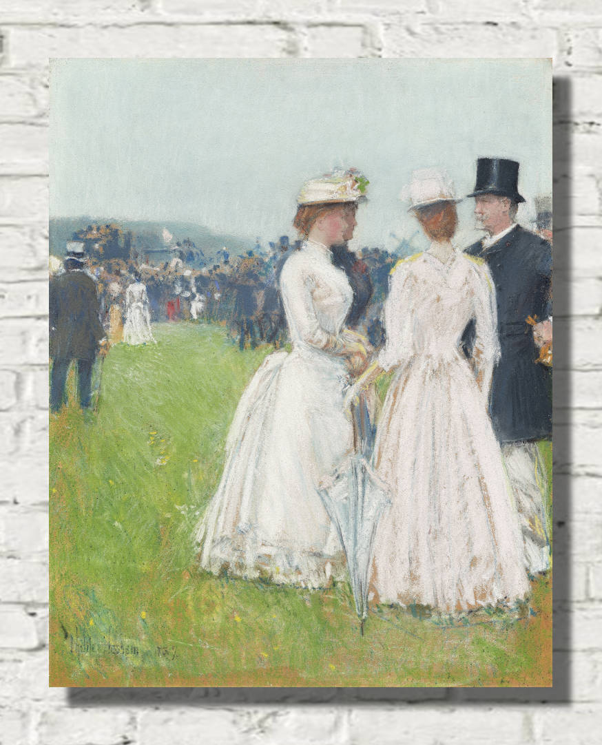 Frederick Childe Hassam Print : At the Grand Prix de Paris (1887)