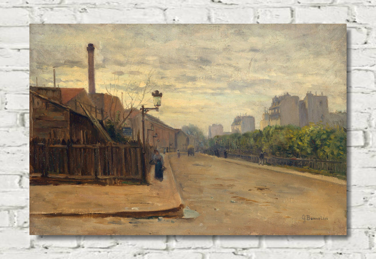 Germain Bonneton Print, Auguste-Cain Street (1900)