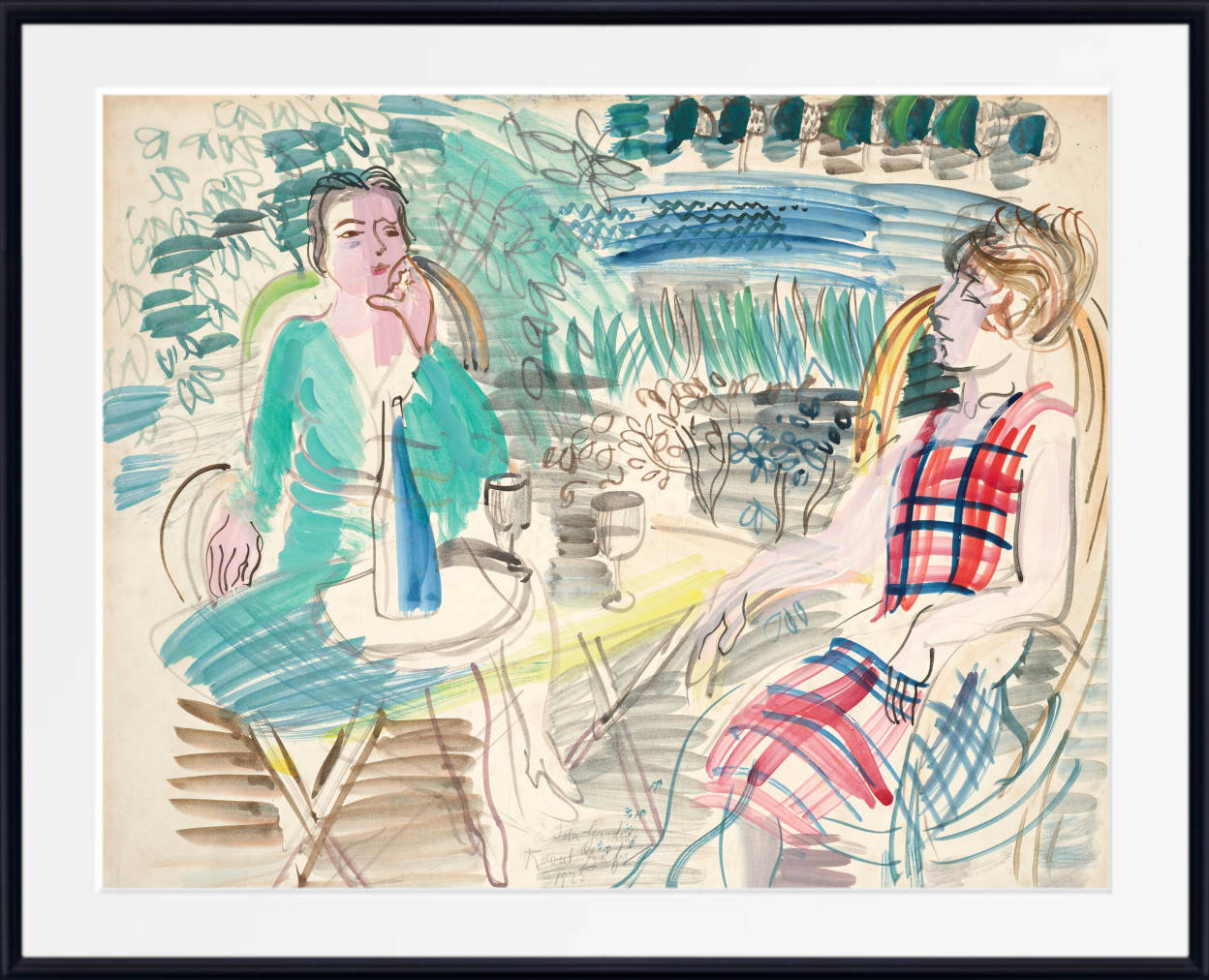 Raoul Dufy – Au jardin (1925) Fine Art Prints & Canvas Panels