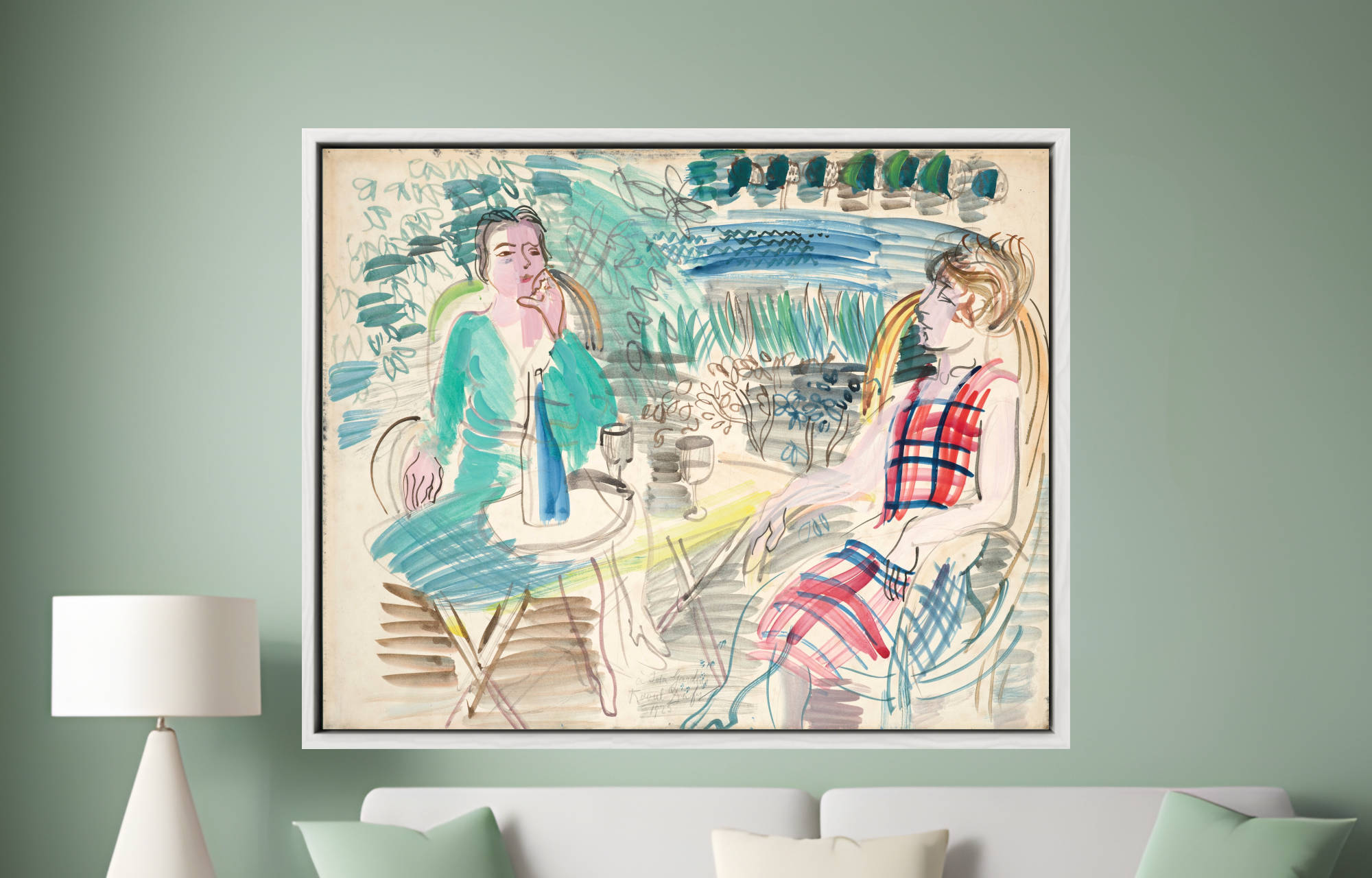 Raoul Dufy – Au jardin (1925) Fine Art Prints & Canvas Panels