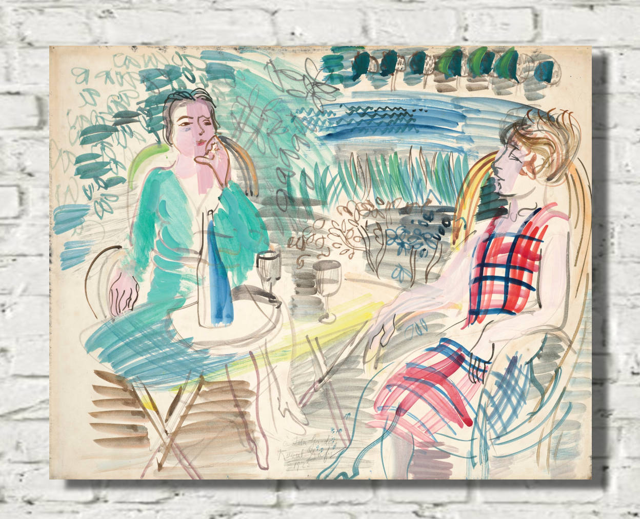 Raoul Dufy – Au jardin (1925) Fine Art Prints & Canvas Panels
