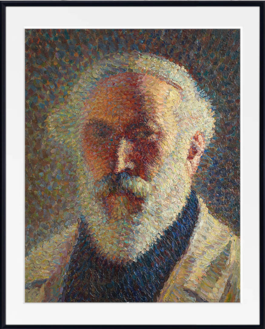 Henri Martin Print, Self-portrait with white beard