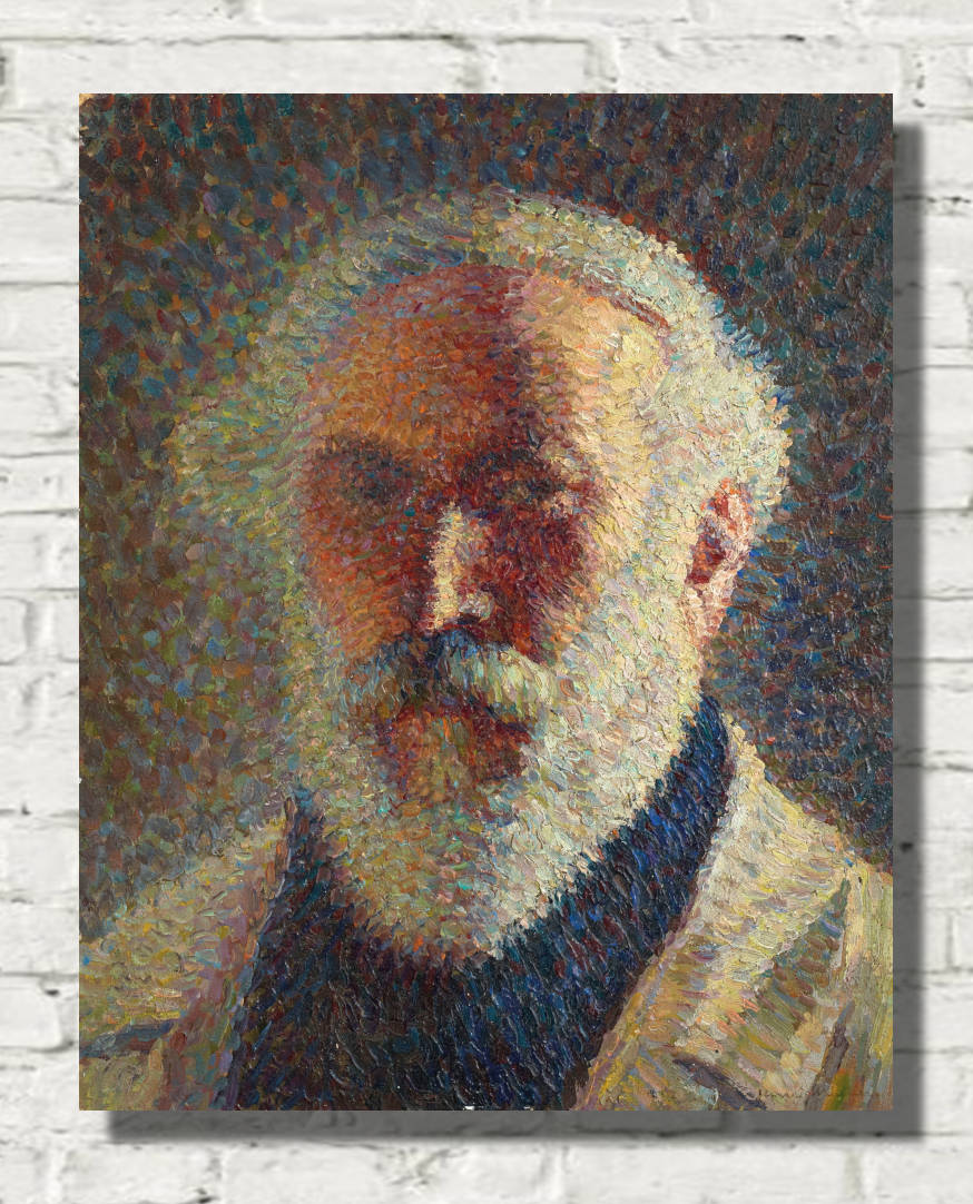 Henri Martin Print, Self-portrait with white beard