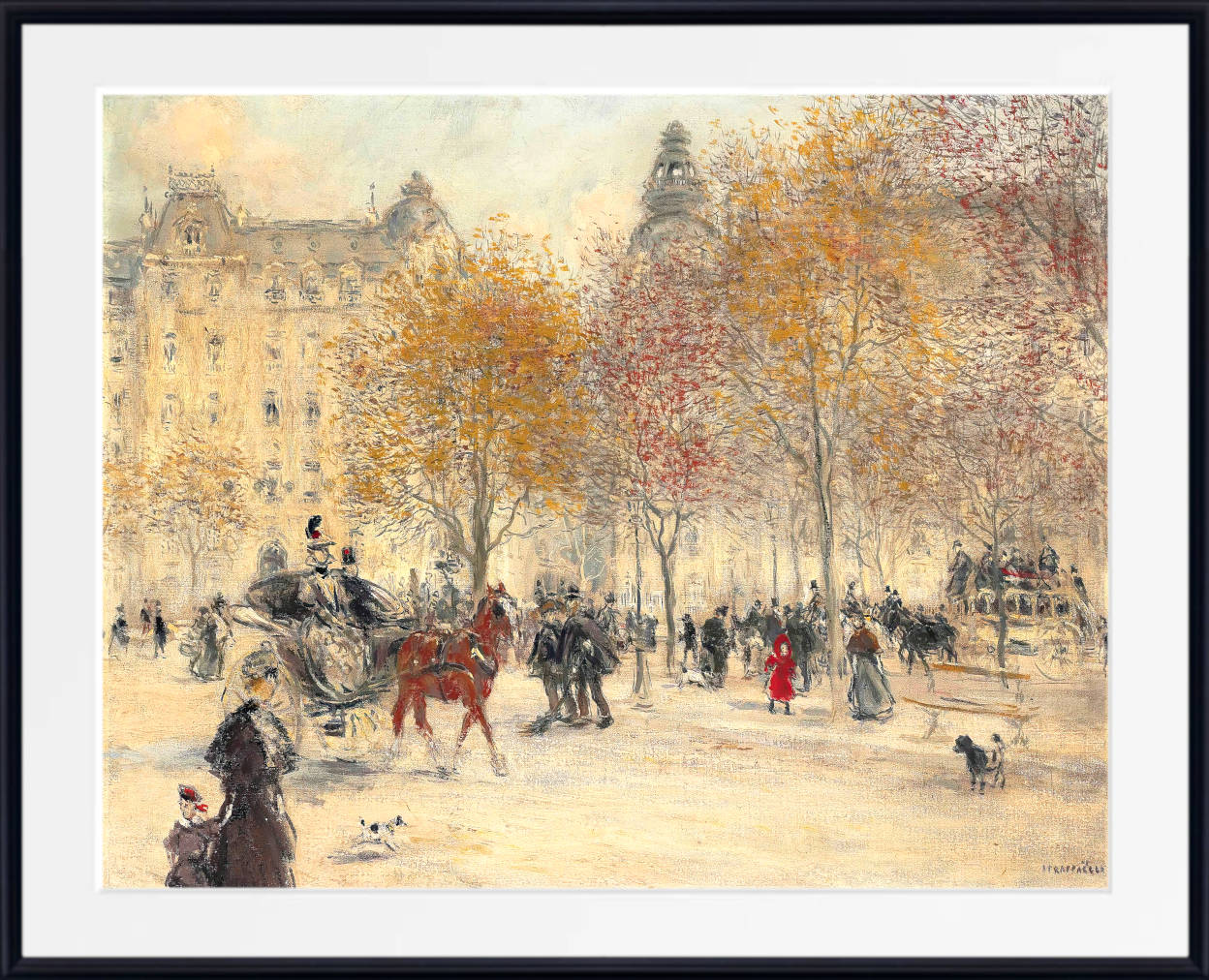 Jean-François Raffaëlli Print, Autumn in Paris