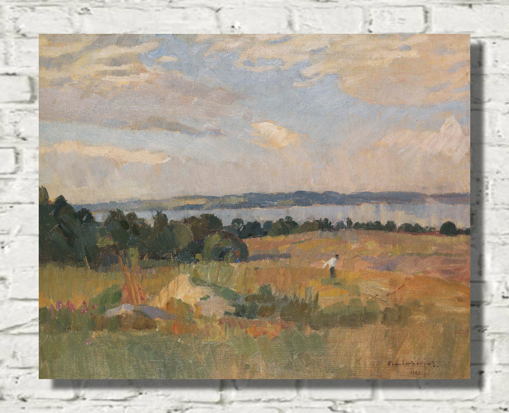 Autumn mood at Untersee (Lake Constance) (1909) by Christian Landenberger