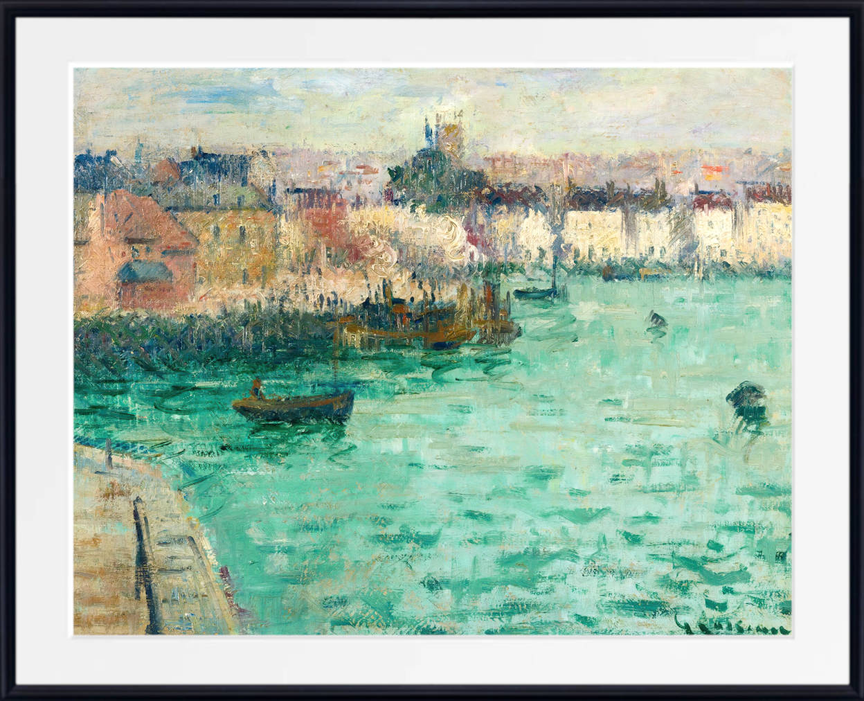 Gustave Loiseau Print, Avant Port De Dieppe - Port of Dieppe (1928)