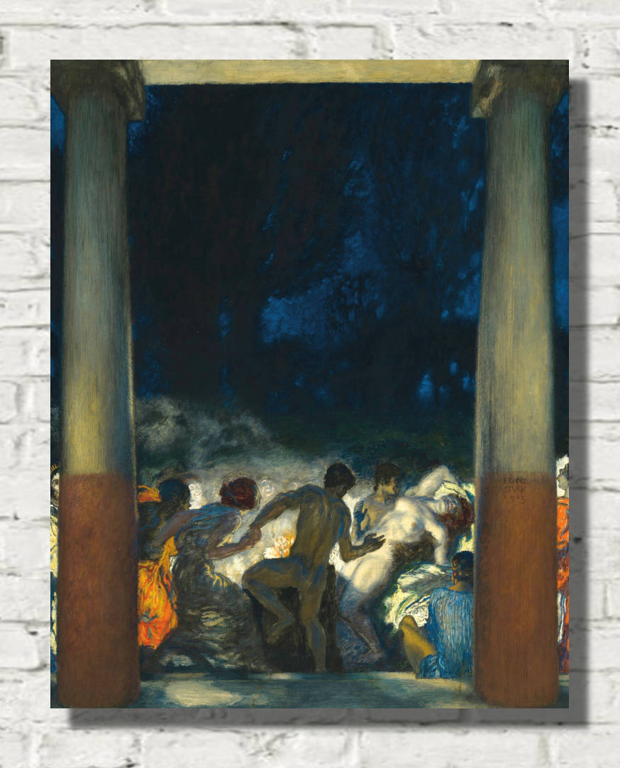 Franz Stuck Print, Bacchanal (1905)