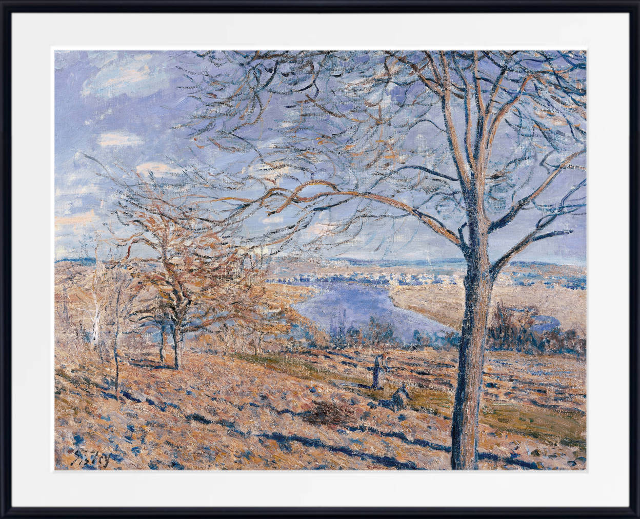 Alfred Sisley Fine Art Print, Banks of the Loing, Autumn Effect (1881)