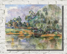 Paul Cézanne Print, Banks of the Seine at Médan (c. 1885)