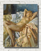 Wilfrid Gabriel de Glehn Print, Barbara (A tasetful nude)