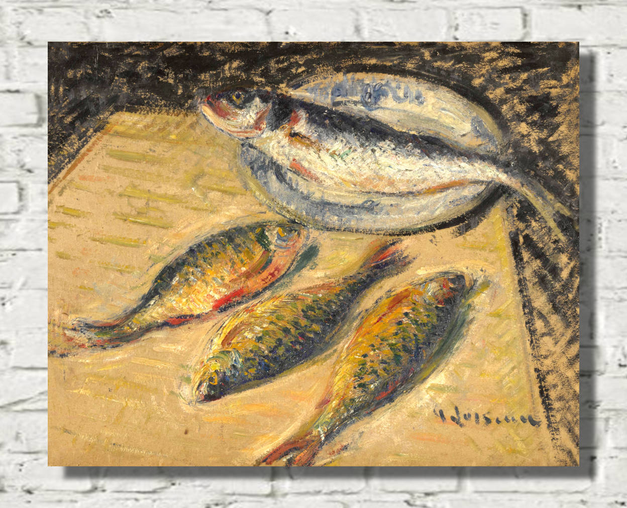 Gustave Loiseau Print, Sea bass and roaches (1928)