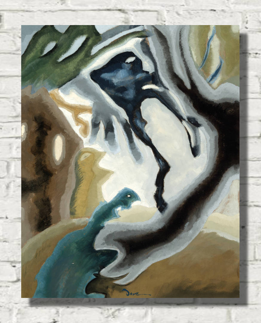 Arthur Dove Fine Art Print, Barnyard Fantasy (1935)