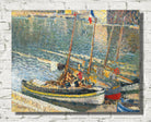 Henri Martin Print, Boats in Collioure (14th July)