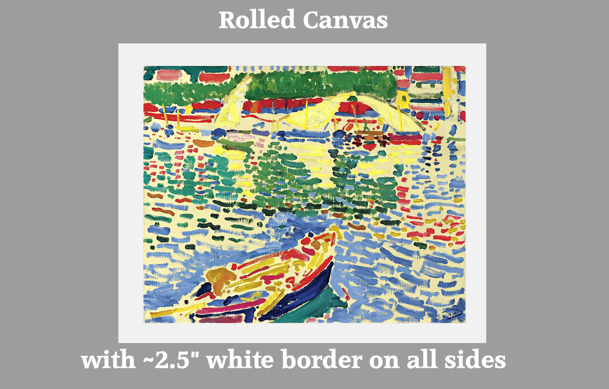 André Derain – Barques au port de Collioure Prints & Canvas Panels