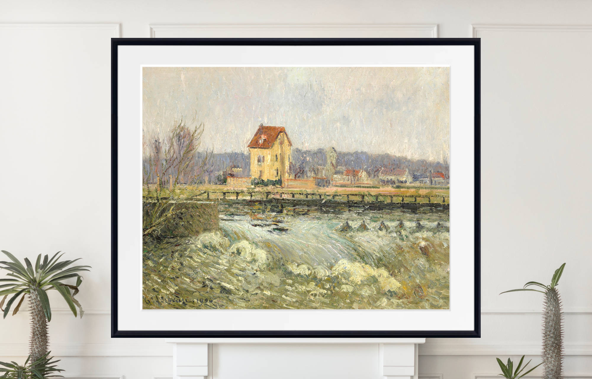 Gustave Loiseau Print, Dam at Pontoise, (1906)