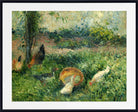 Camille Pissarro Print, Farmyard with chickens and ducks (1876)