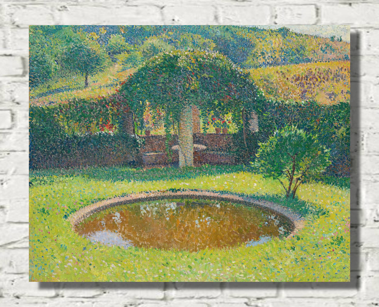 Henri Martin Print, South-West Basin and Arbor of Marquayrol Park