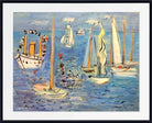 Raoul Dufy Fine Art Print, Decked out boats (1946)