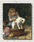 Louis Marie De Schryver Print, Bath Day