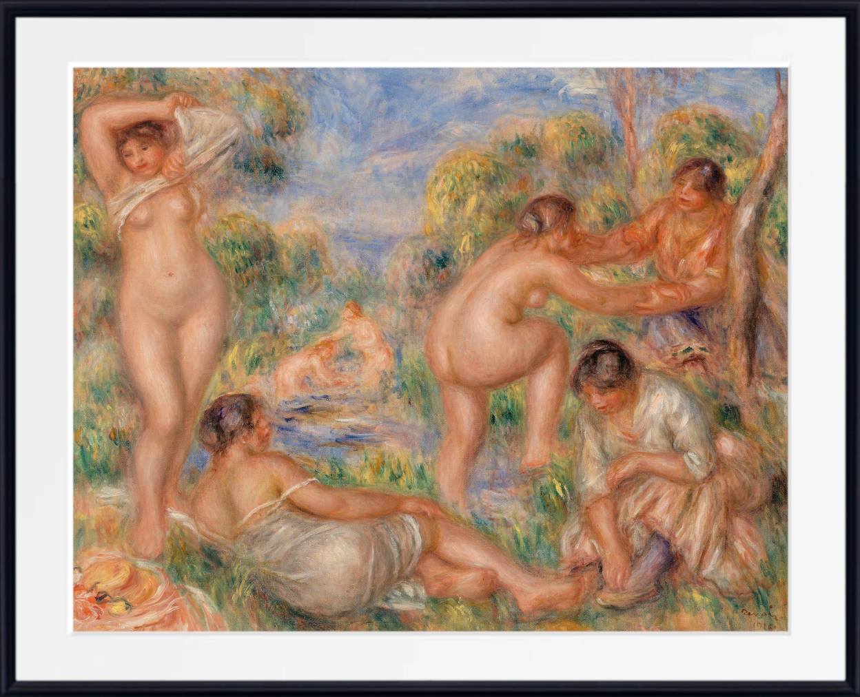 Renoir Print, Bathing Group (1916)