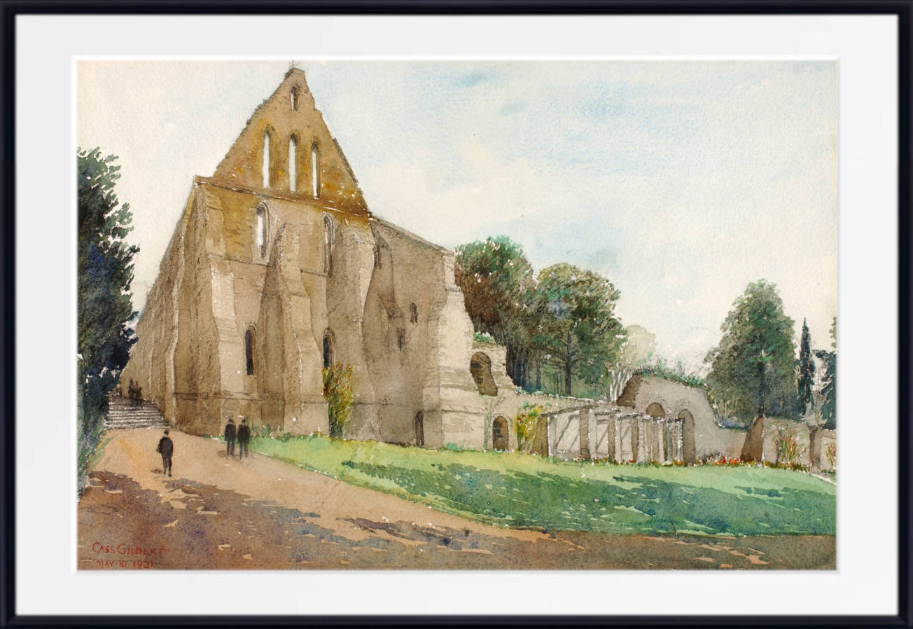 Cass Gilbert Print, Battle Abbey (1931)