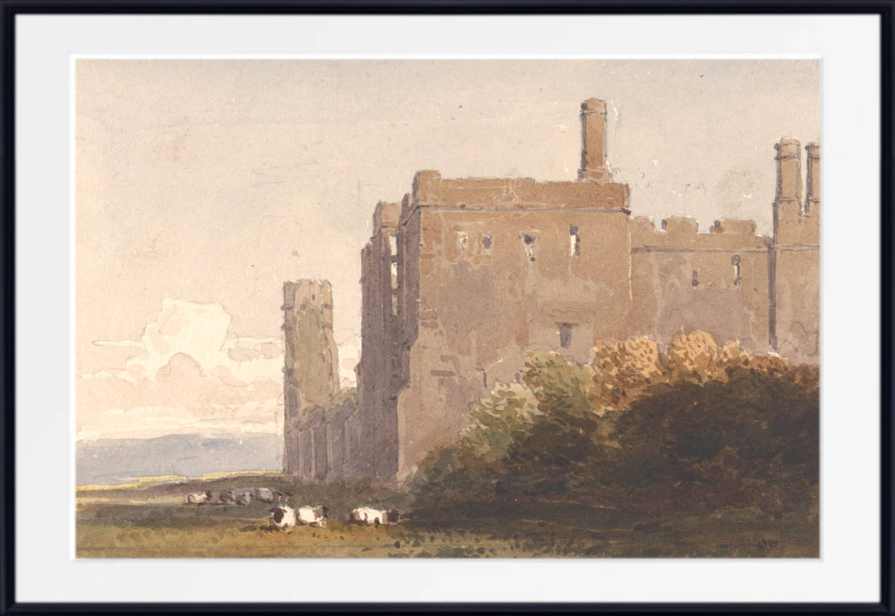 David Cox Print, Battle Abbey, Sussex