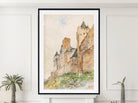 Cass Gilbert Print, Battlements of Carcassonne, France (1913)