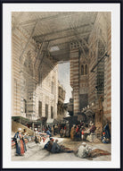 Bazaar of the silk mercers Cairo, David Roberts Fine Art Print