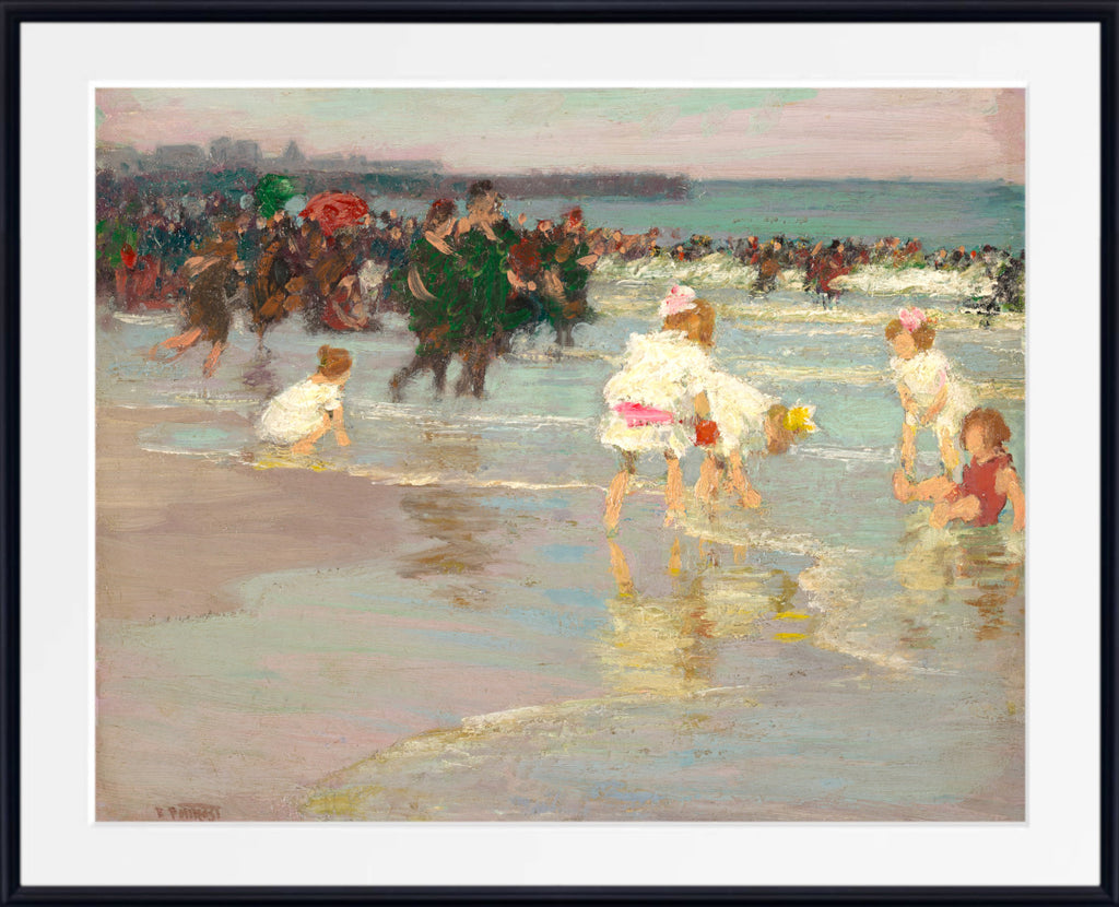 Beach Scene (or Sunday on the Beach) (ca. 1915) by Edward Henry Potthast