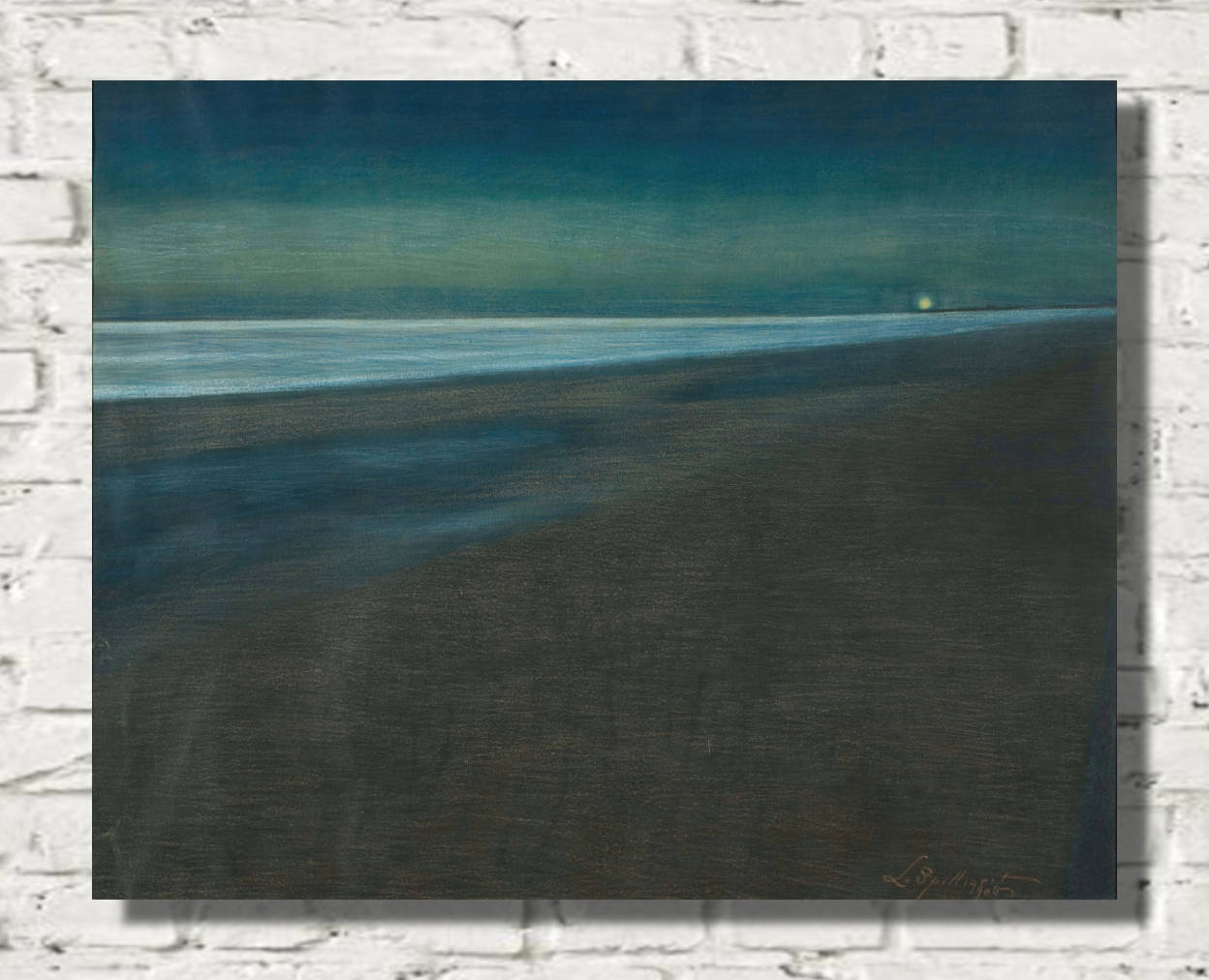 Léon Spilliaert Print, Beachview at night (1905) – GalleryThane