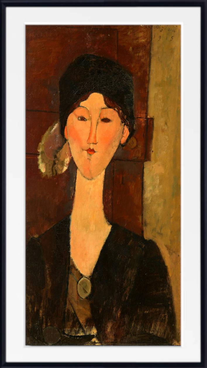 Amedeo Modigliani Wall Art Print, Beatrice Hastings (in front of a door)