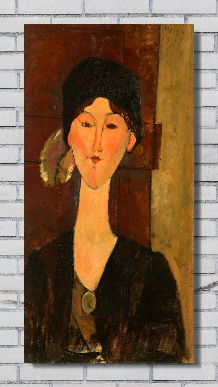 Amedeo Modigliani Wall Art Print, Beatrice Hastings (in front of a door)