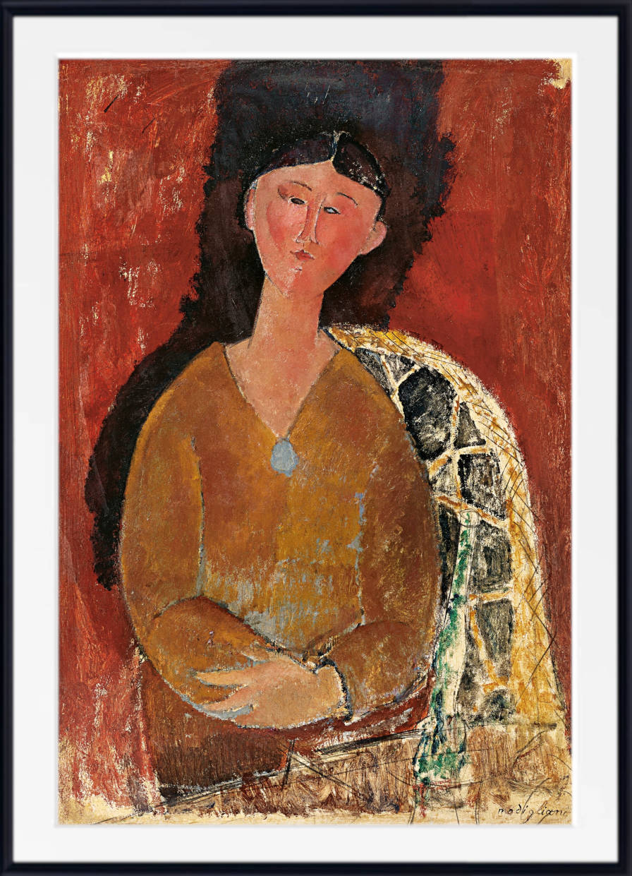 Amedeo Modigliani Wall Art Print : Beatrice Hastings assise (1915)