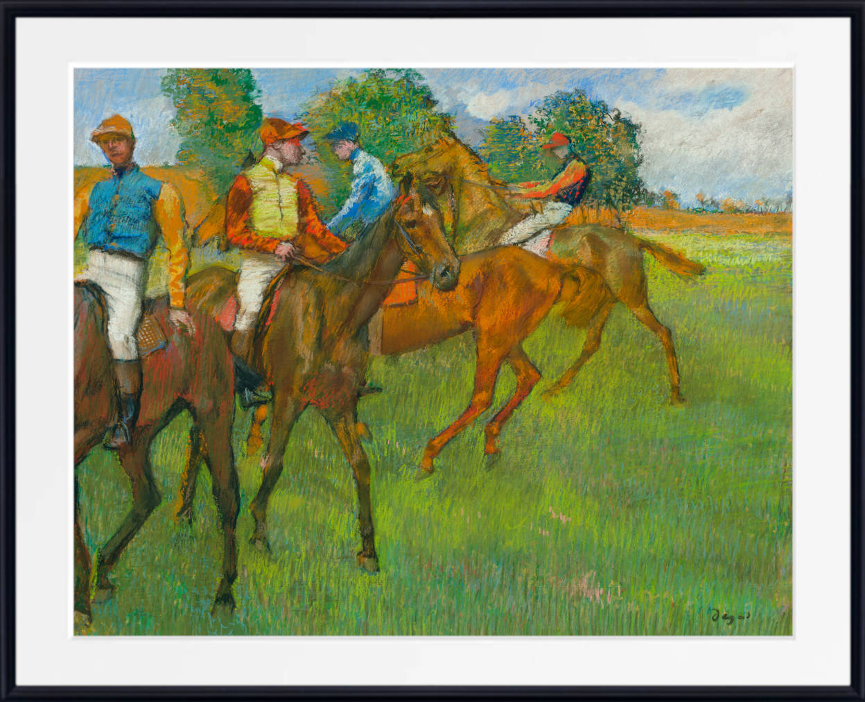 Edgar Degas, Fine Art Print : Before The Race