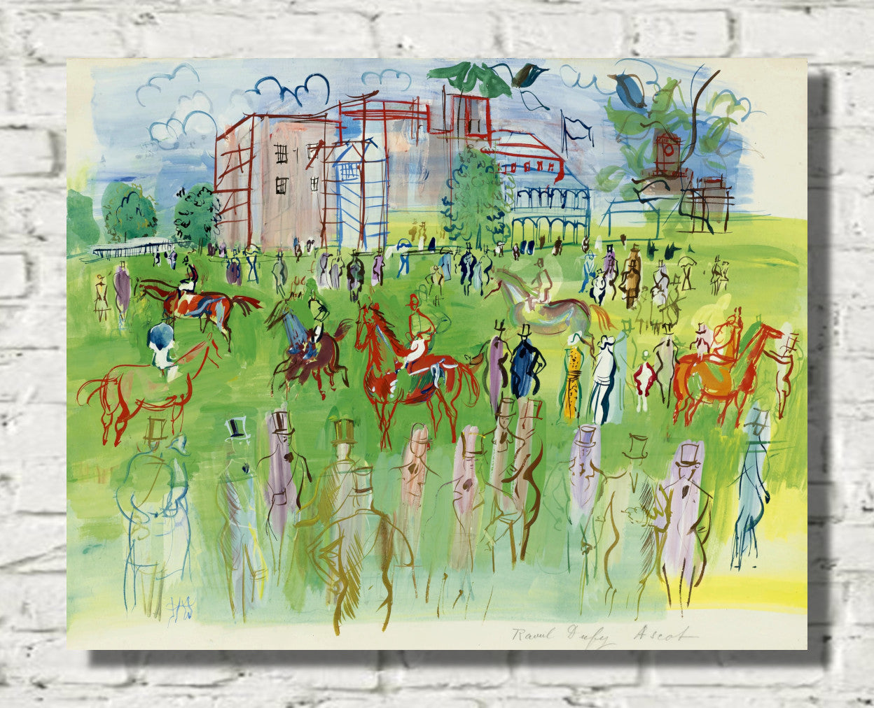 Before the start, Ascot by Raoul Dufy