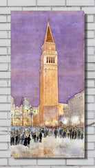 Cass Gilbert Print, Bell Tower, St. Mark’s Square, Venice (1912)