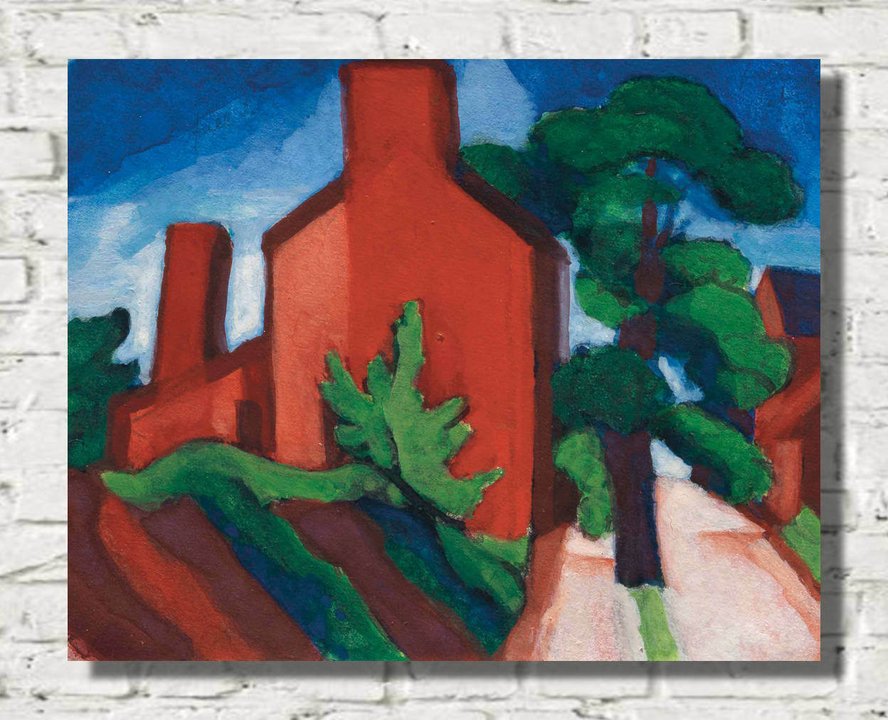 Oscar Bluemner Print, Belleville